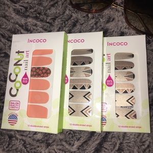 Coconut Stick On Nail Art